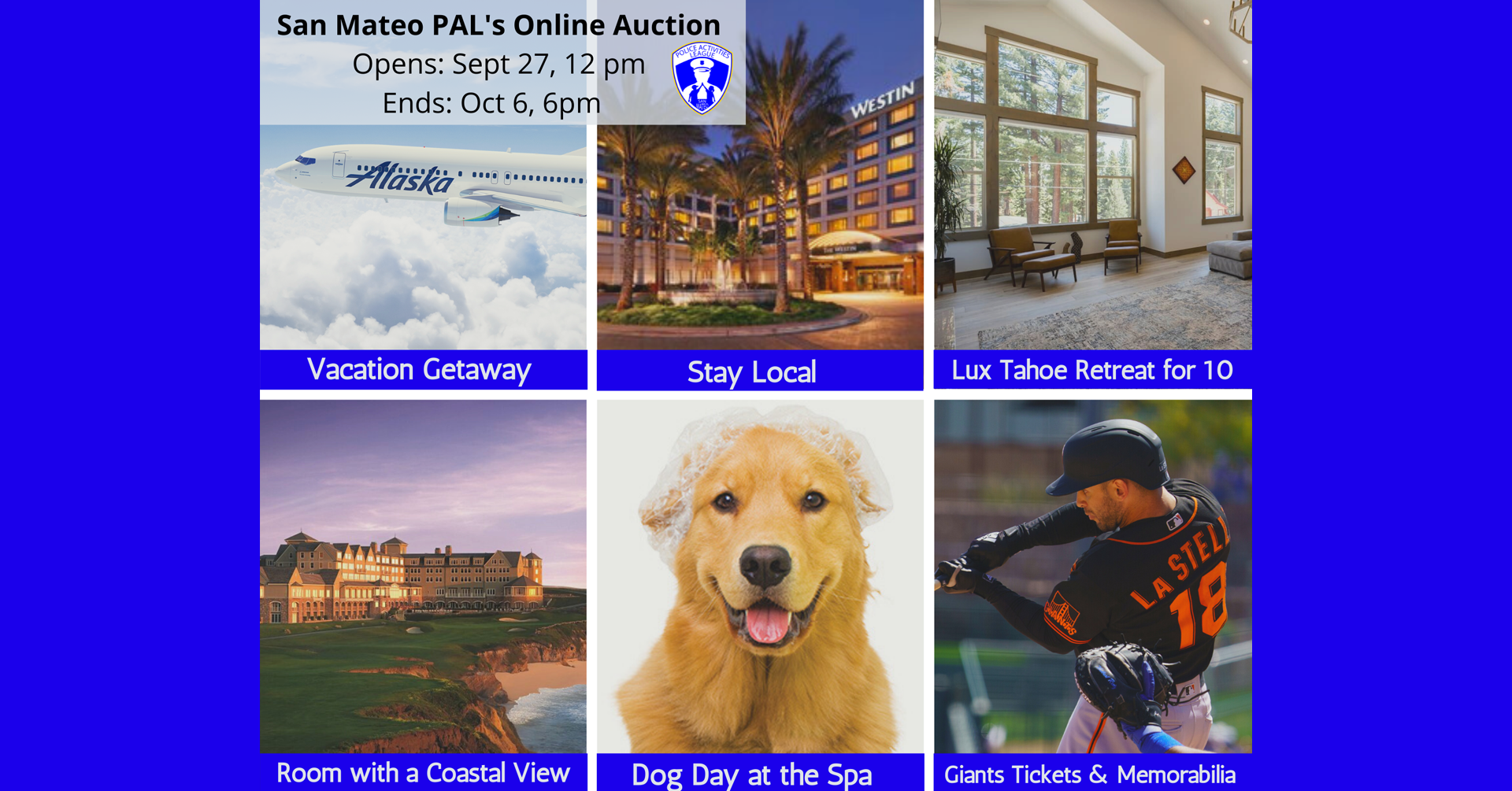 San Mateo Police Activities League: Online Auction 