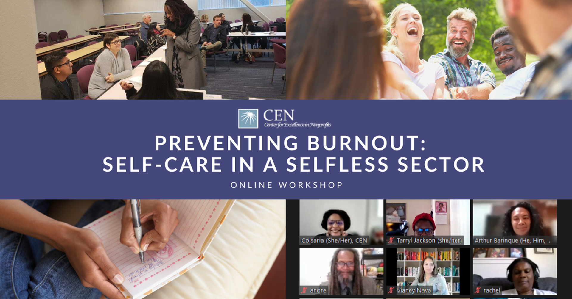 Center for Excellence in Nonprofits: Preventing Burnout - Self-Care in a Selfless Sector  