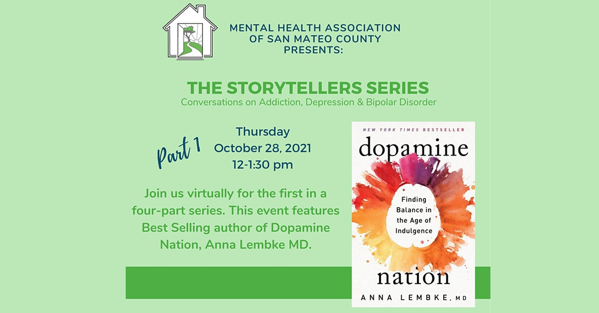 Mental Health Association of San Mateo County: The Storytellers Series - Part 1 