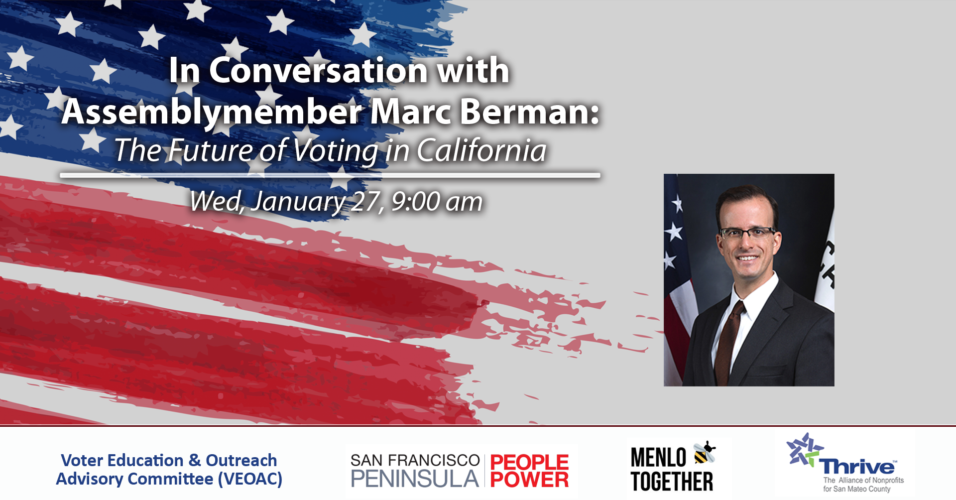 January 27, 2021: In Conversation with Assemblymember Marc Berman: The Future of Voting in California