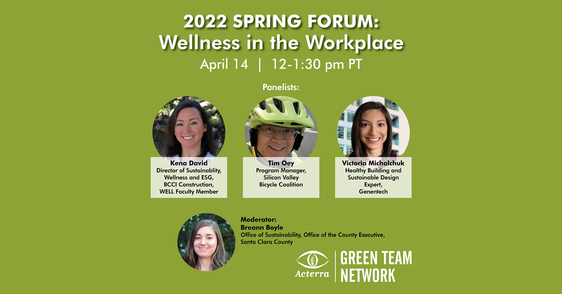 Acterra Spring Forum: Wellness in the Workplace