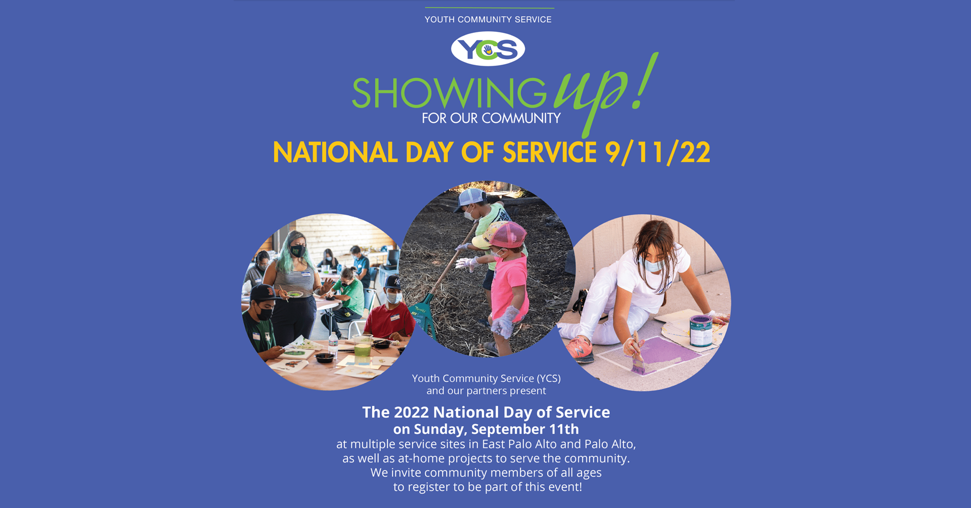 Youth Community Service: 2022 Mid-Peninsula National Day of Service