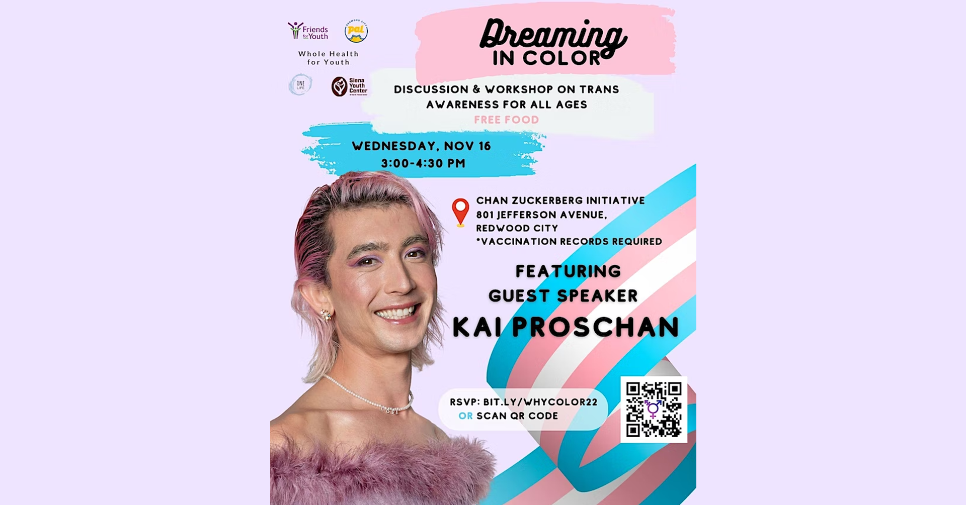 Whole Health for Youth (WHY): Dreaming in Color - Trans Awareness Discussion & Workshop