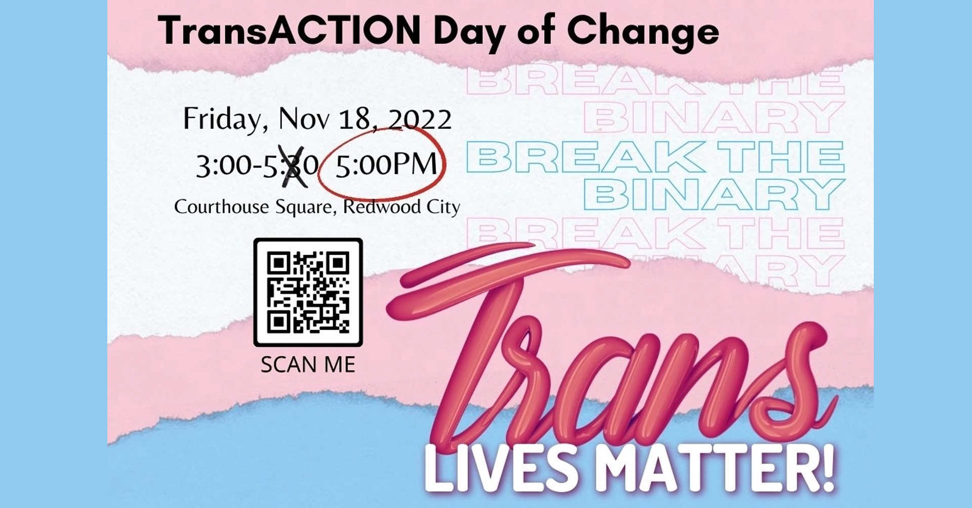 San Mateo County Pride Center: TransACTION Day of Change