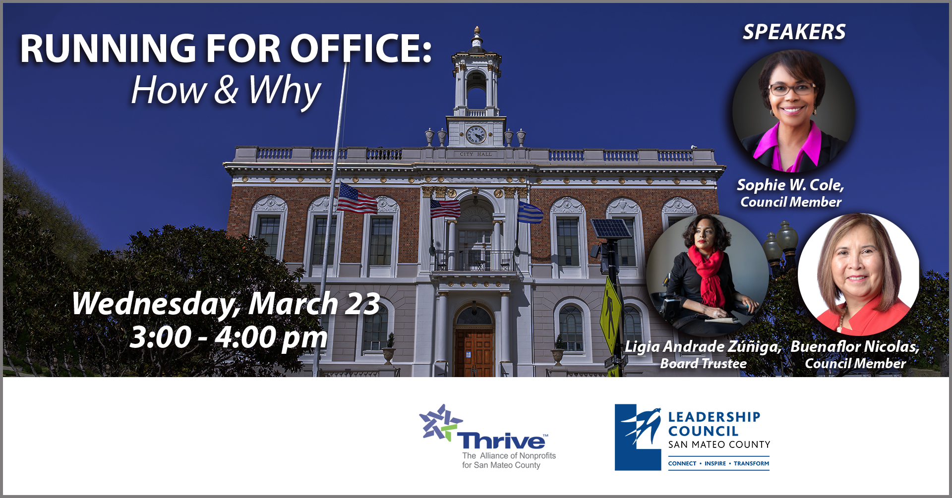 March 23, 2022: RISE 2022 Women’s Leadership Conference - Running for Office: How &amp; Why