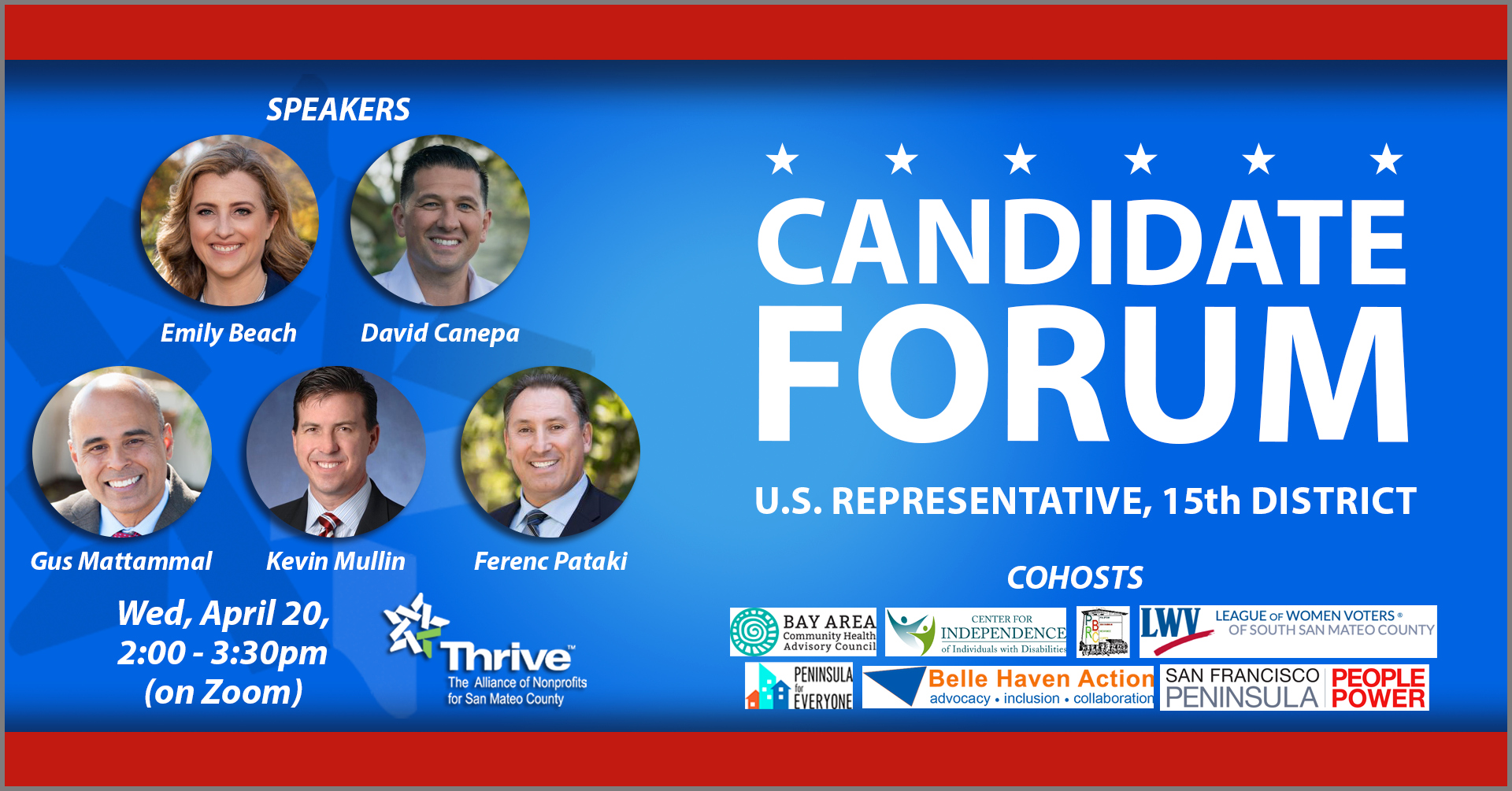 April 20, 2022: Candidate Forum, 15 Congressional District (English)