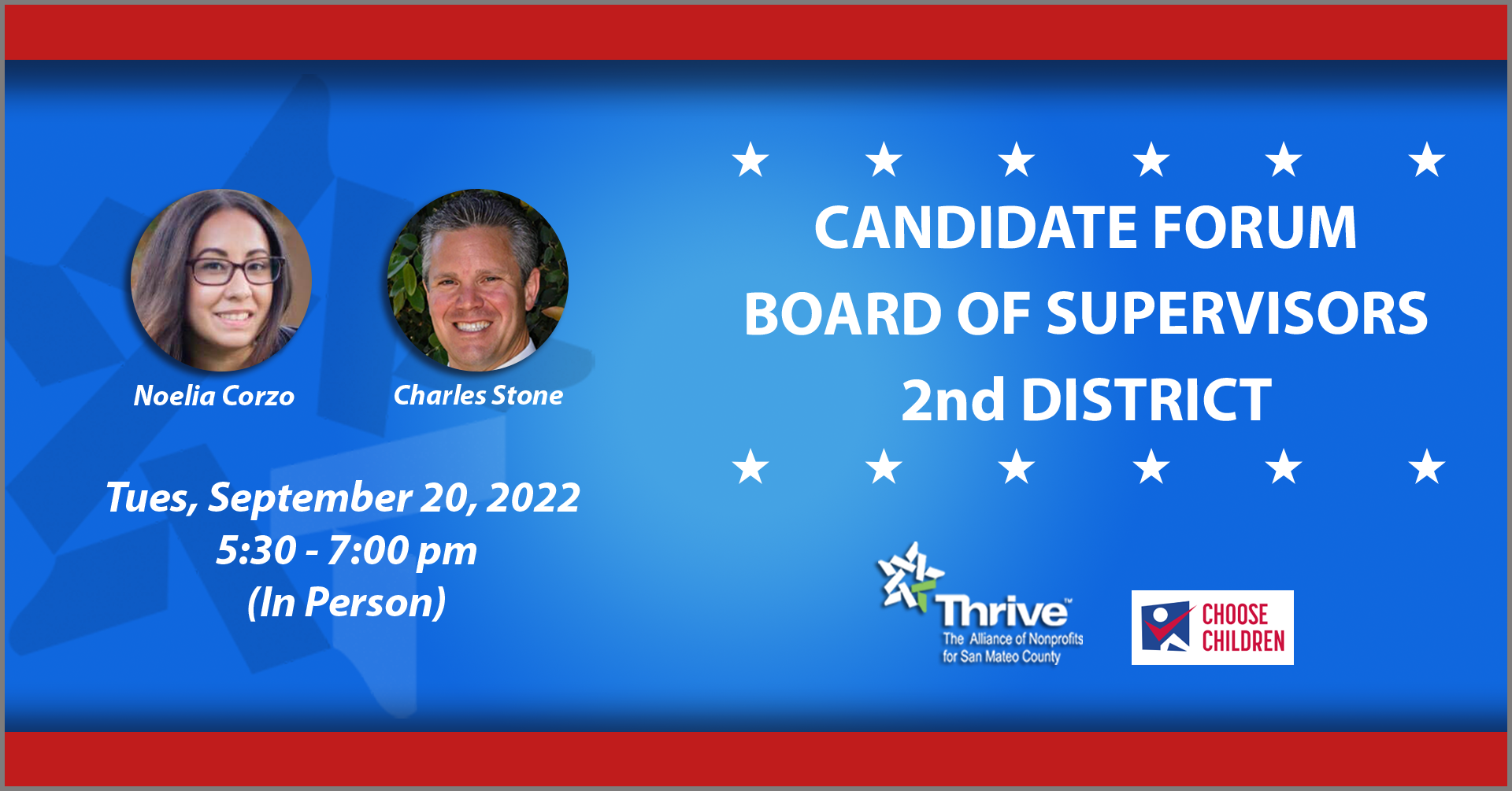 September 20, 2022: Candidate Forum, Board of Supervisors, 2nd District (English