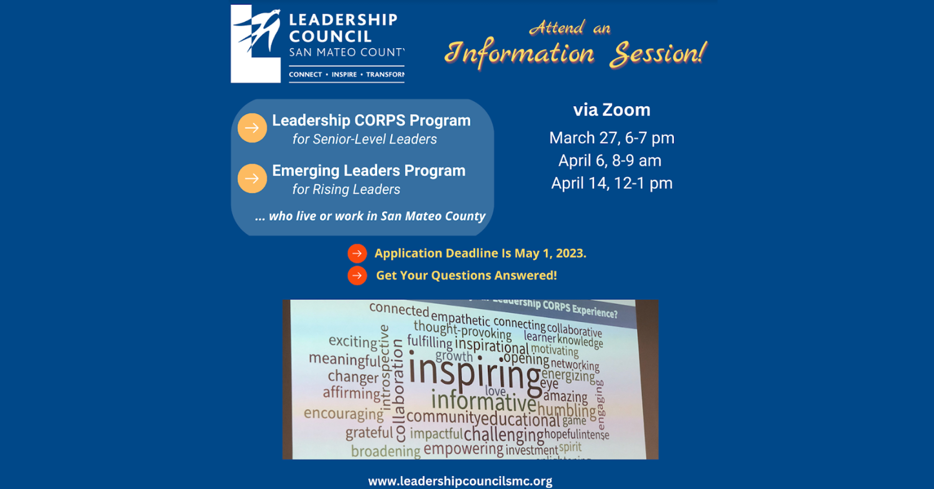 Leadership Council SMC: Applications &amp; Nominations for Immersion Programs