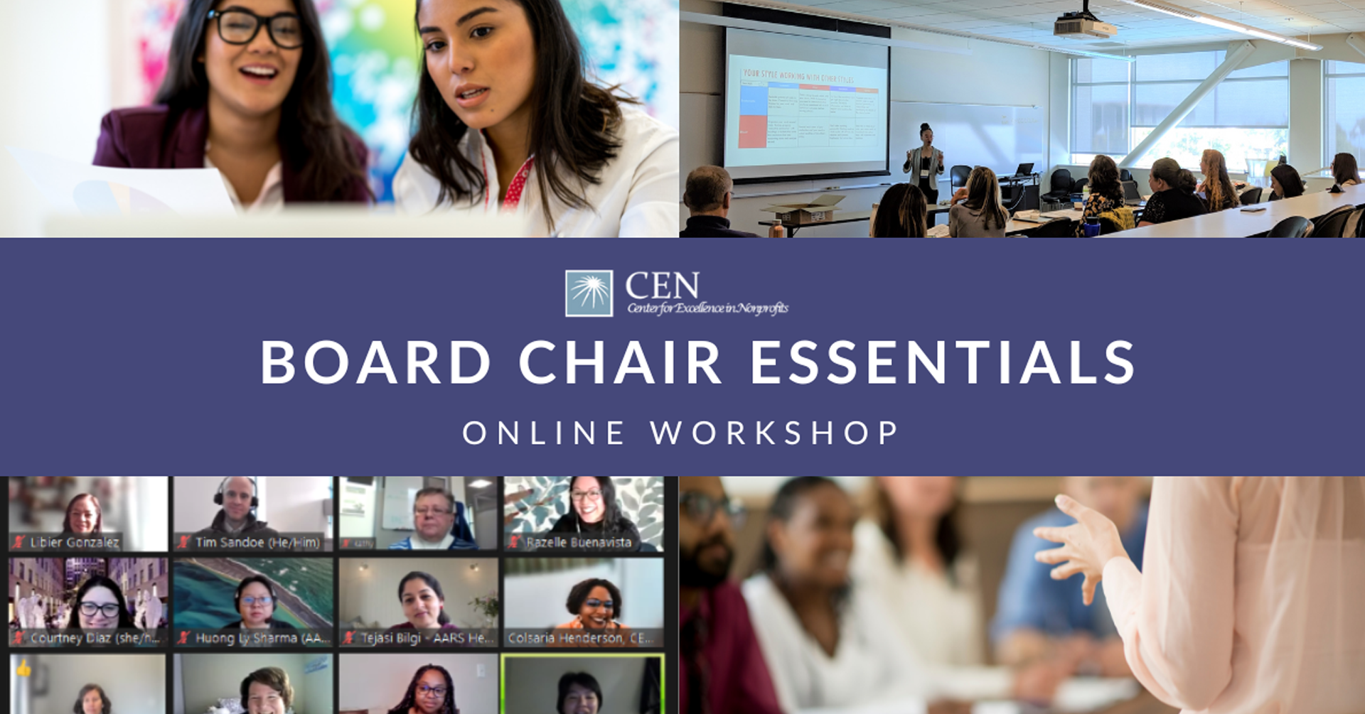 Center for Excellence in Nonprofits (CEN): Board Chair Essentials
