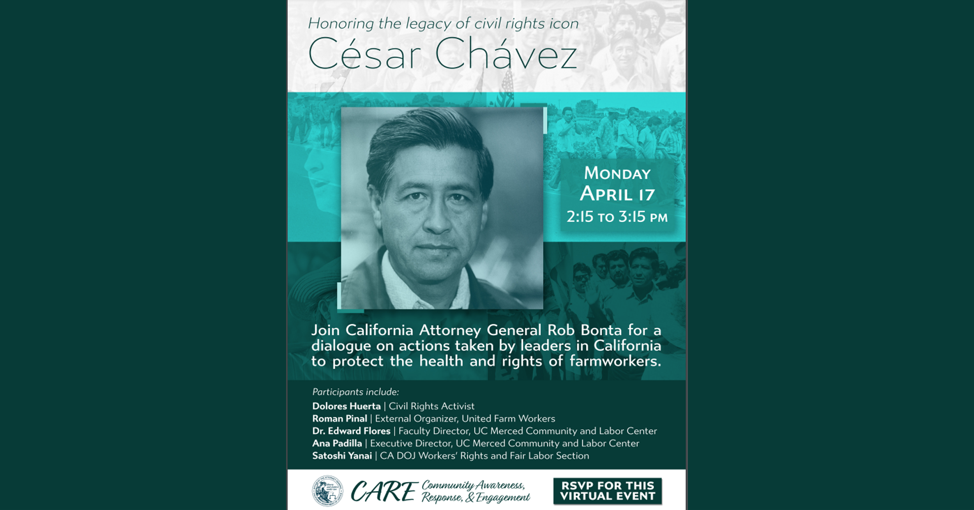 California Department of Justice: Honoring the legacy of Cesar Chavez with Attorney General Bonta