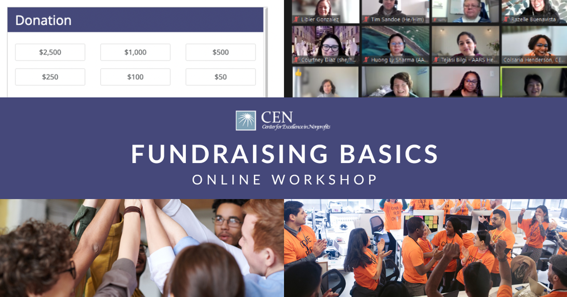 Center for Excellence in Nonprofits (CEN): Fundraising Basics Workshop