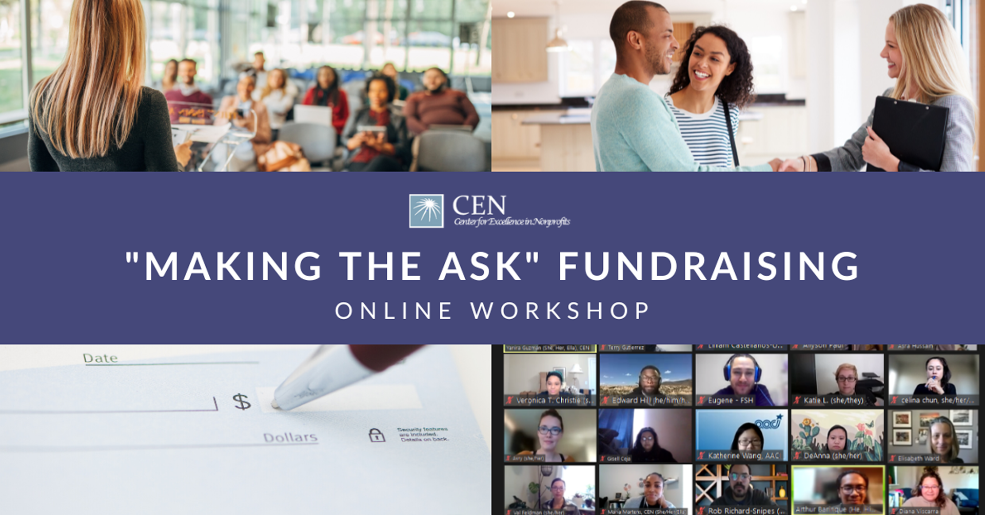 Center for Excellence in Nonprofits (CEN): "Making the Ask" Fundraising Workshop