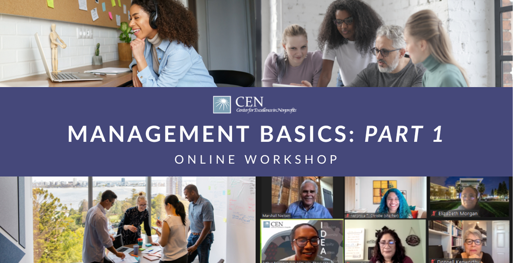 Center for Excellence in Nonprofits (CEN): Management Basics – Part 1