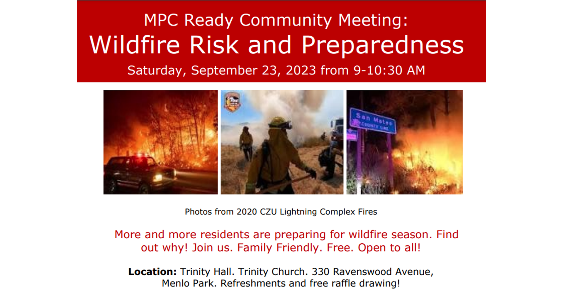 Menlo Park Community: Wildfire Risk and Preparedness