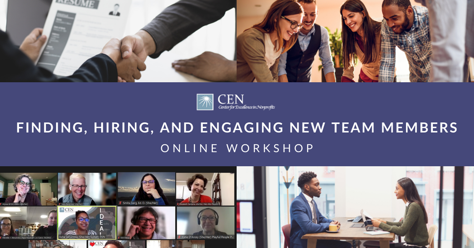 Center for Excellence in Nonprofits (CEN): Finding, Hiring & Engaging New Team Members