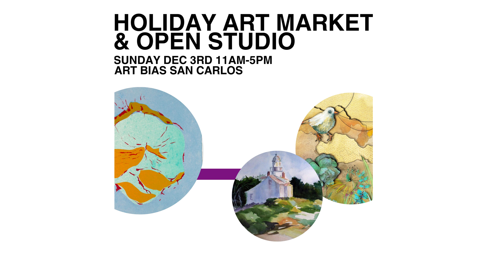 Art Bias: Holiday Art Market and Open Studios