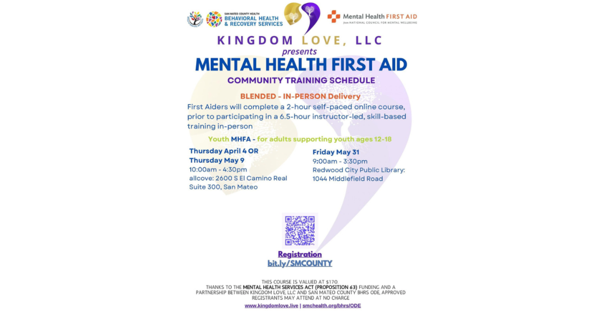 Lineage &amp; Legacy/Kingdom Love: Youth Mental Health First Aid