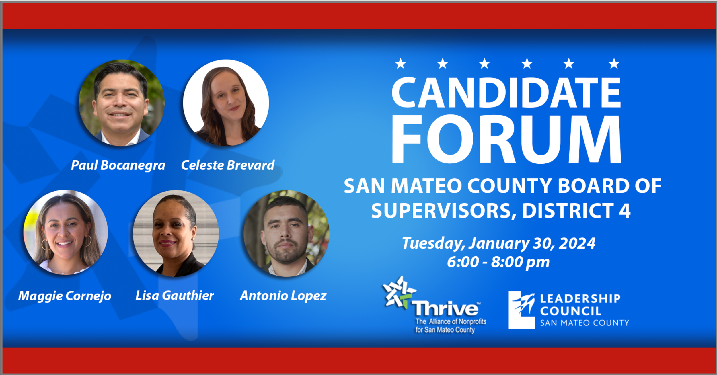 (Spanish) January 30th, 2024: Candidate Forum, Board of Supervisors, 4th District