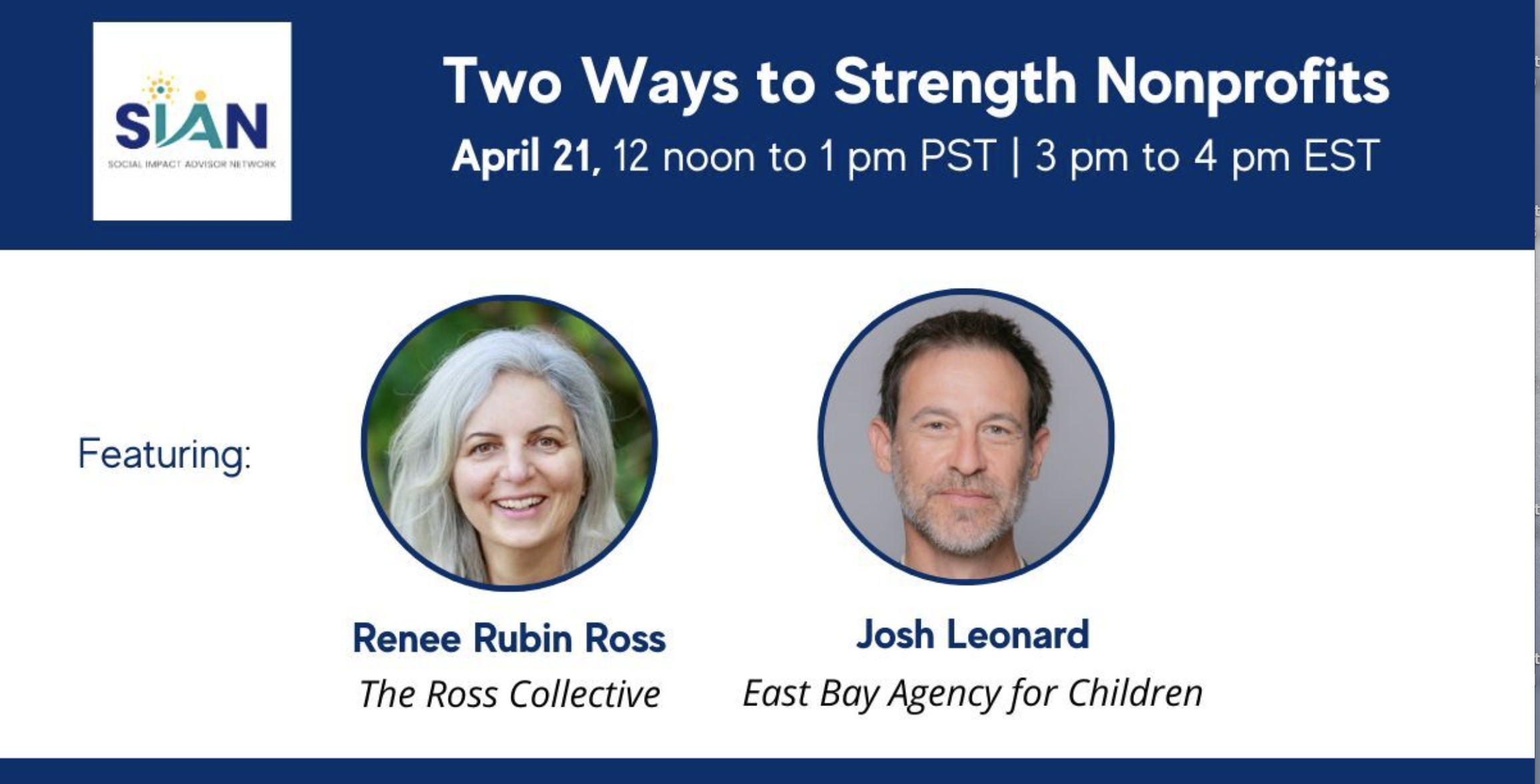 Social Impact Advisor Network: Two Ways to Strengthen Nonprofits