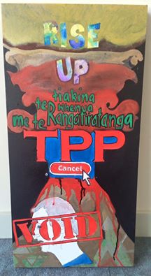 New painting by founding member Pikihuia Haenga-Carkeek.