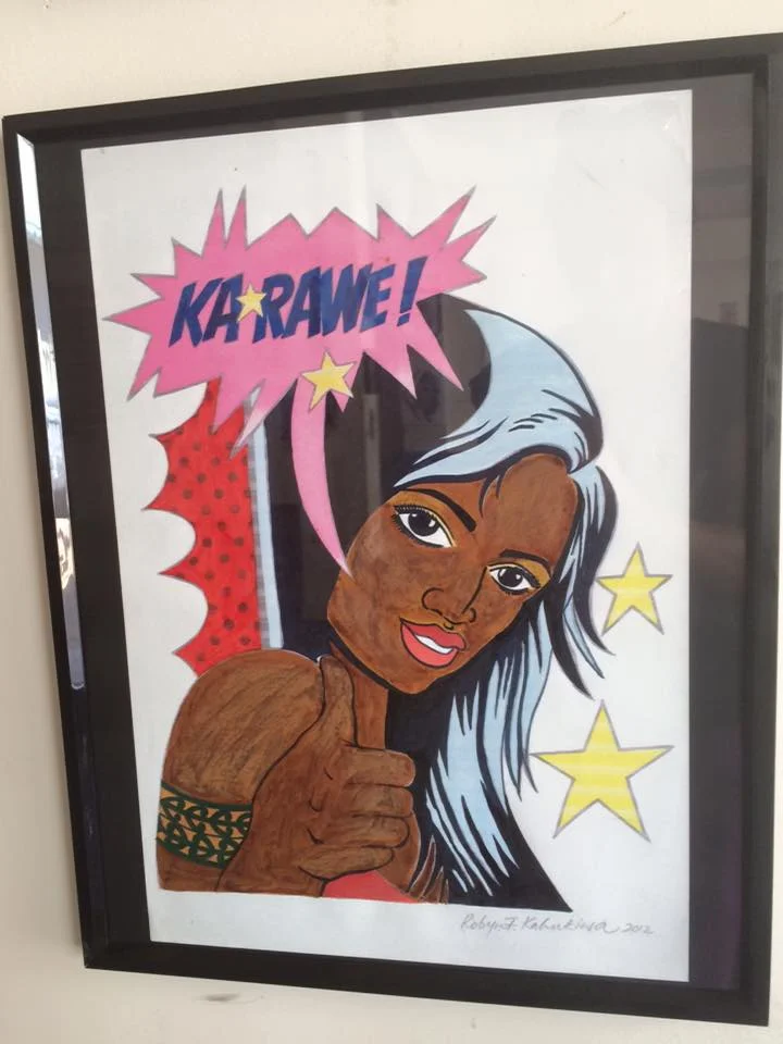 Work by Robyn Kahukiwa at Toi Wāhine HQ.