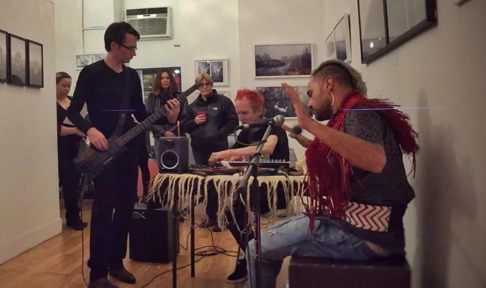 Very grateful to New Zealand musicians Andrew White, Paddy Free of Pitch Black and Jerome Kavanagh for performing live in the gallery on both evenings at our pop up shop.