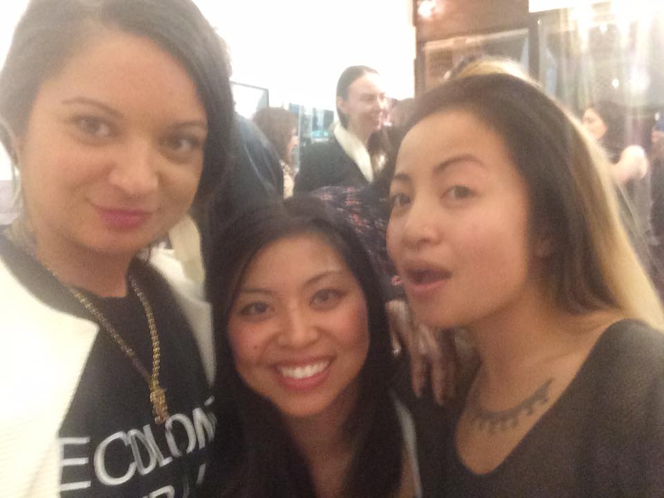 With my new friends Tiff and Sammay at Ora Ny Gallery.