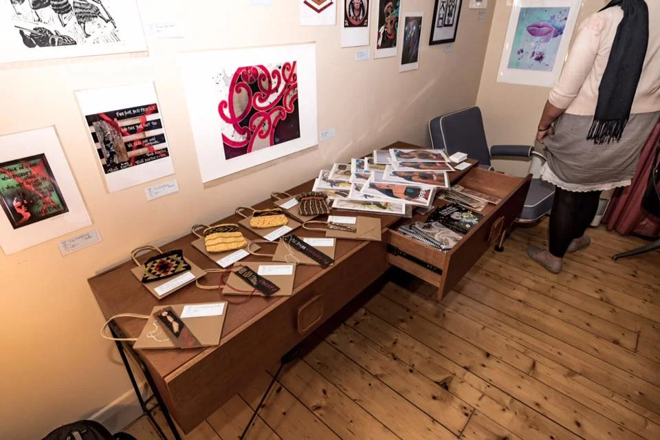 Some of the contemporary Māori art collection that was available at the special event.