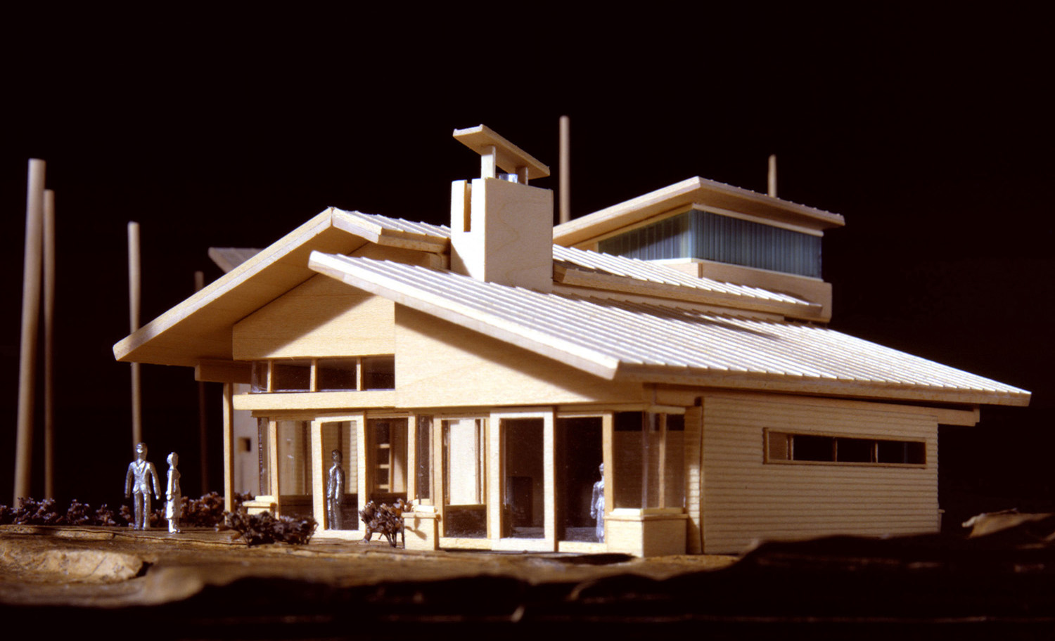   CARLYON RESIDENCE . Traverse City, MI  &nbsp;    This was an initial, more ambitious study for the home that was  eventually built  (see residential projects). &nbsp;  The overall approach to site, view and program layout was maintained in the fina