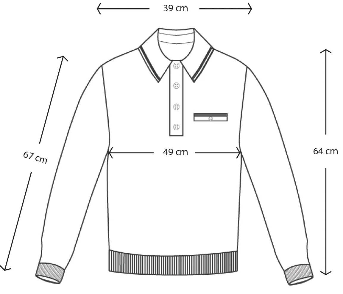 long sleeve size chart