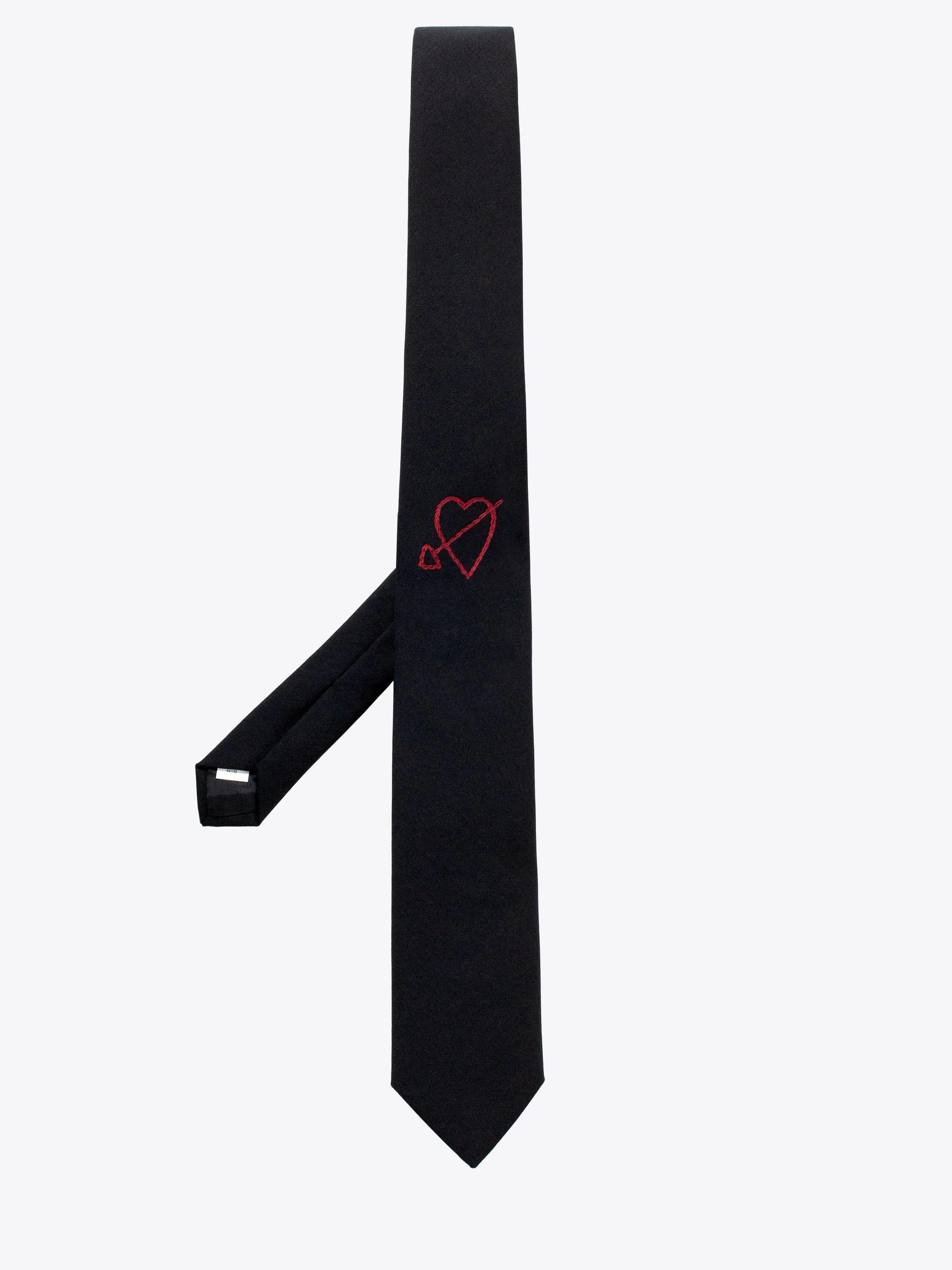 HEART EMBROIDERED TIE — ERNEST W. BAKER