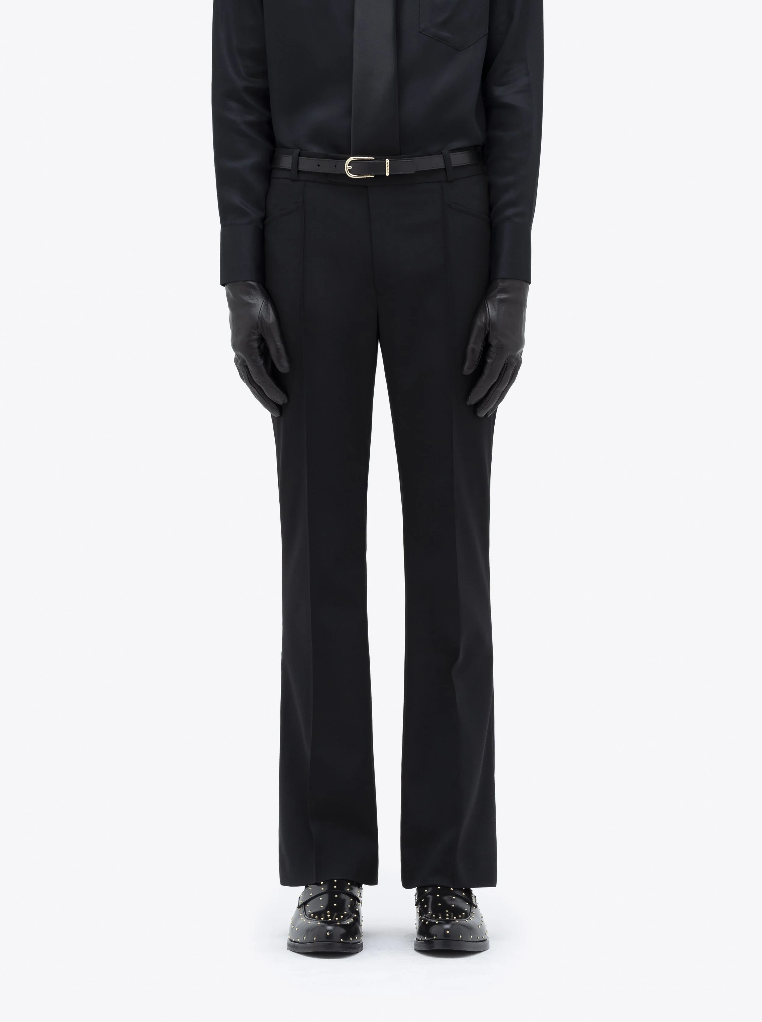 FLARE TROUSERS - BLACK — ERNEST W. BAKER display picture 1