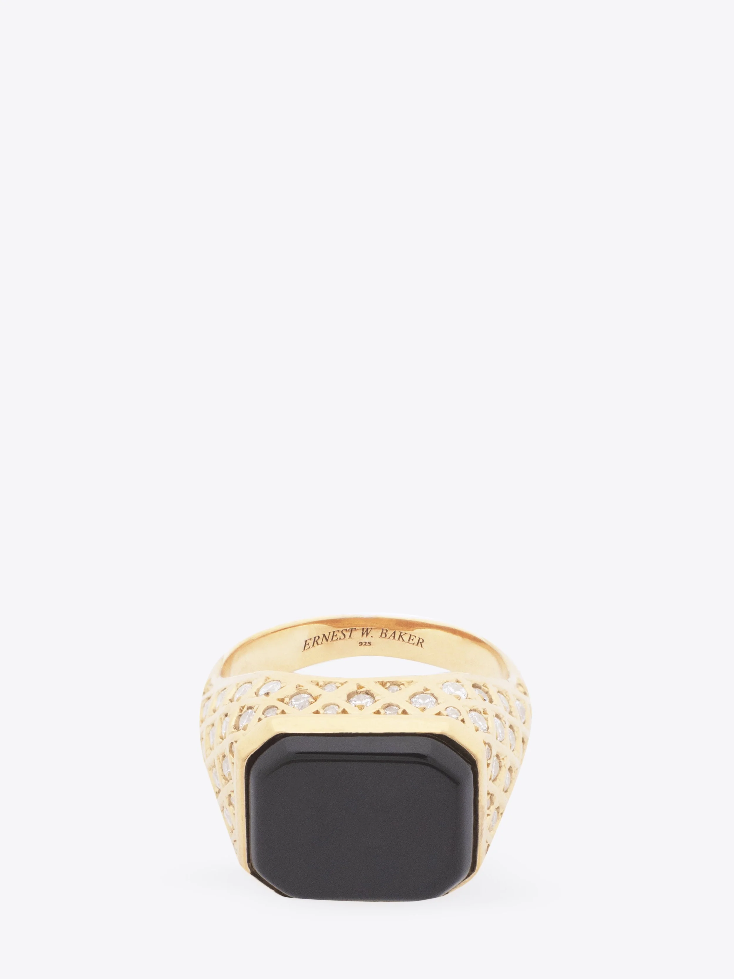 QUILTED STONE RING — ERNEST W. BAKER