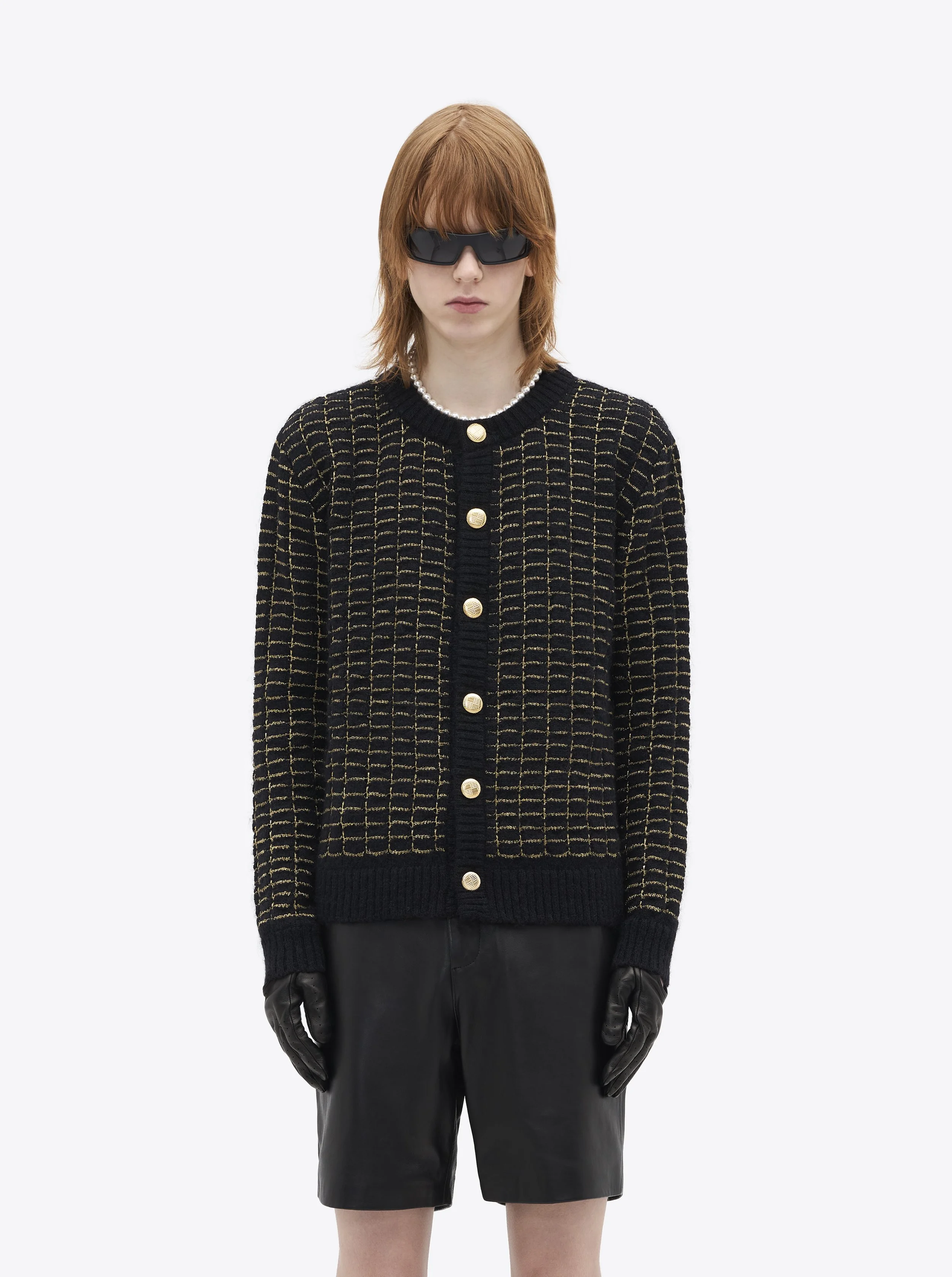 BLACK & GOLD CARDIGAN — ERNEST W. BAKER 