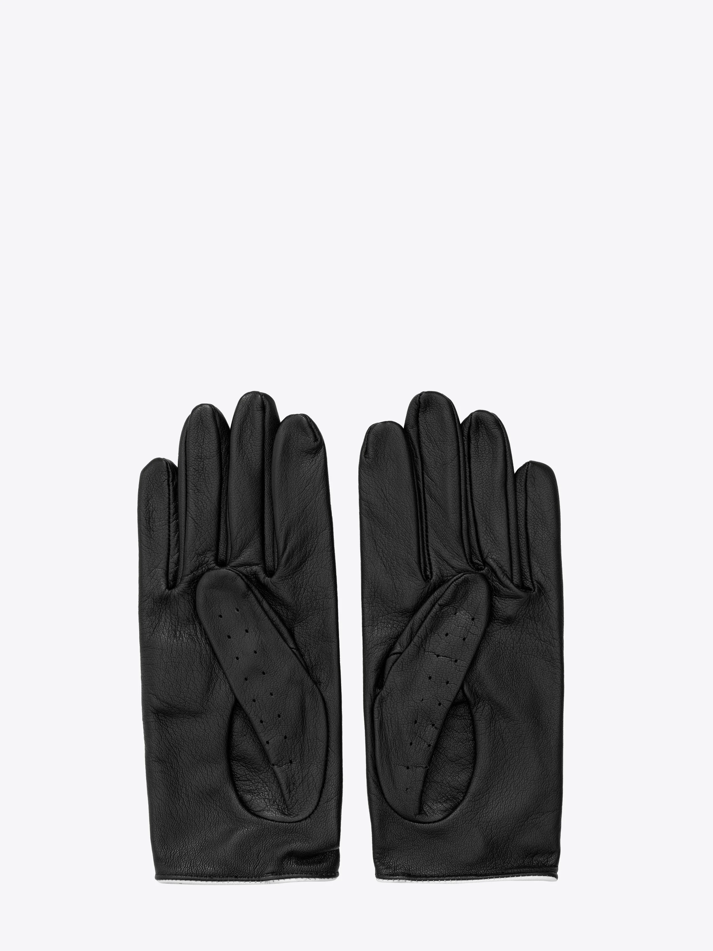 LEATHER DRIVING GLOVES - FLORAL APPLIQUÉ — ERNEST W. BAKER