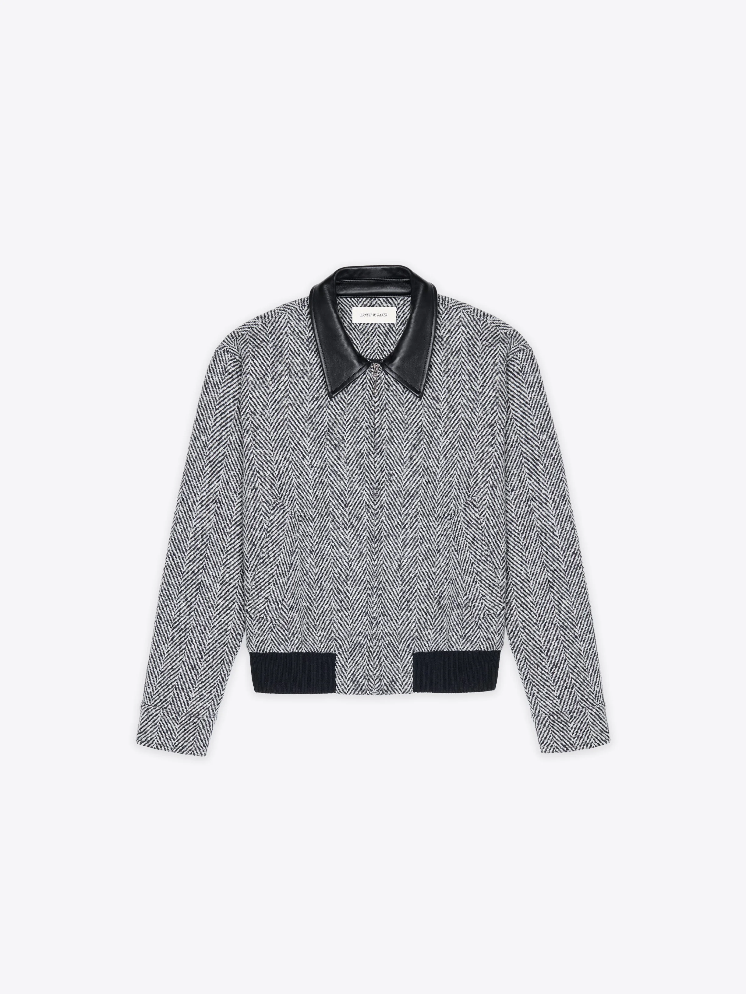HARRINGTON JACKET - HERRINGBONE — ERNEST W. BAKER