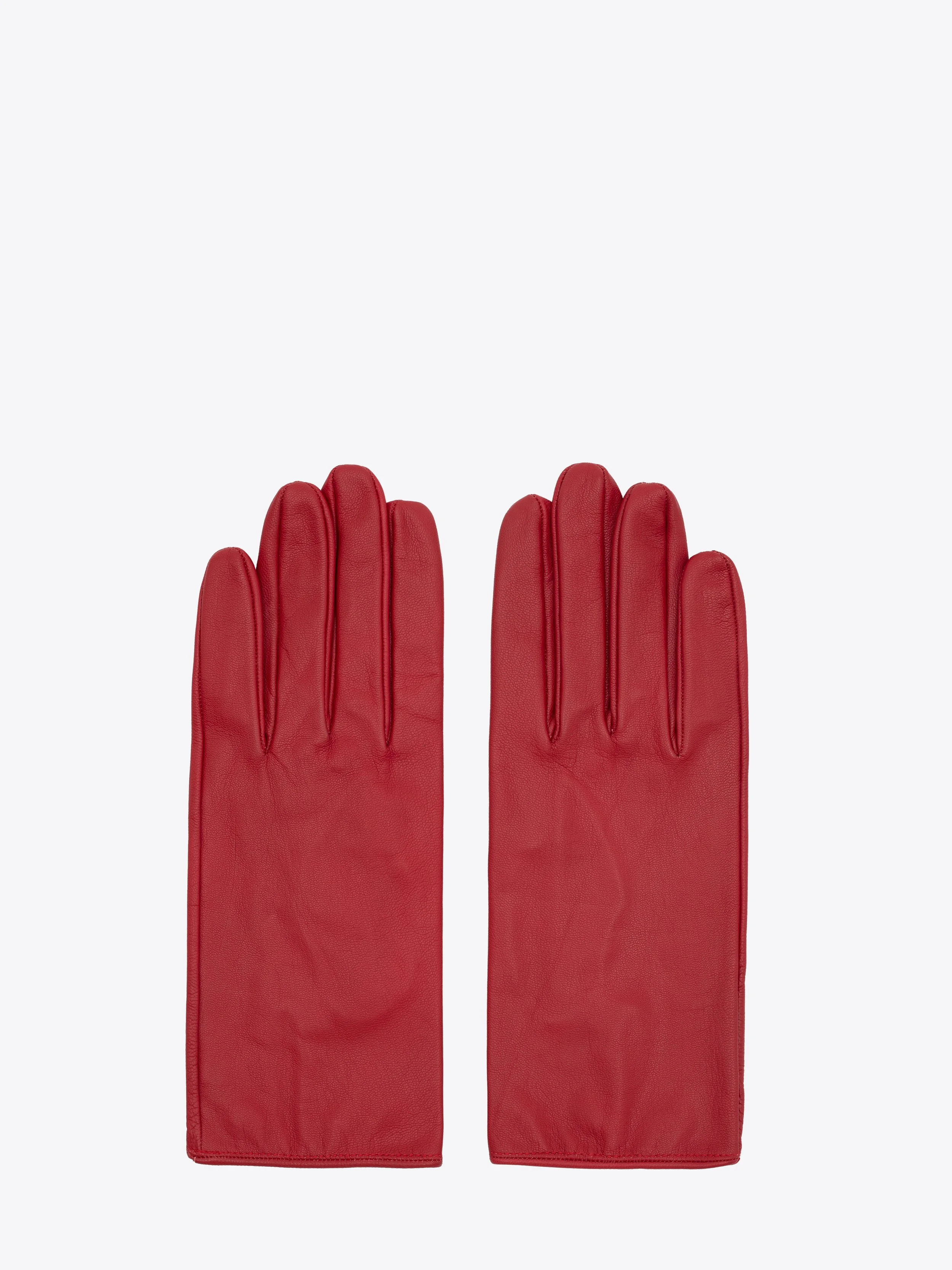 Leather Gloves - Red — ERNEST W. BAKER 