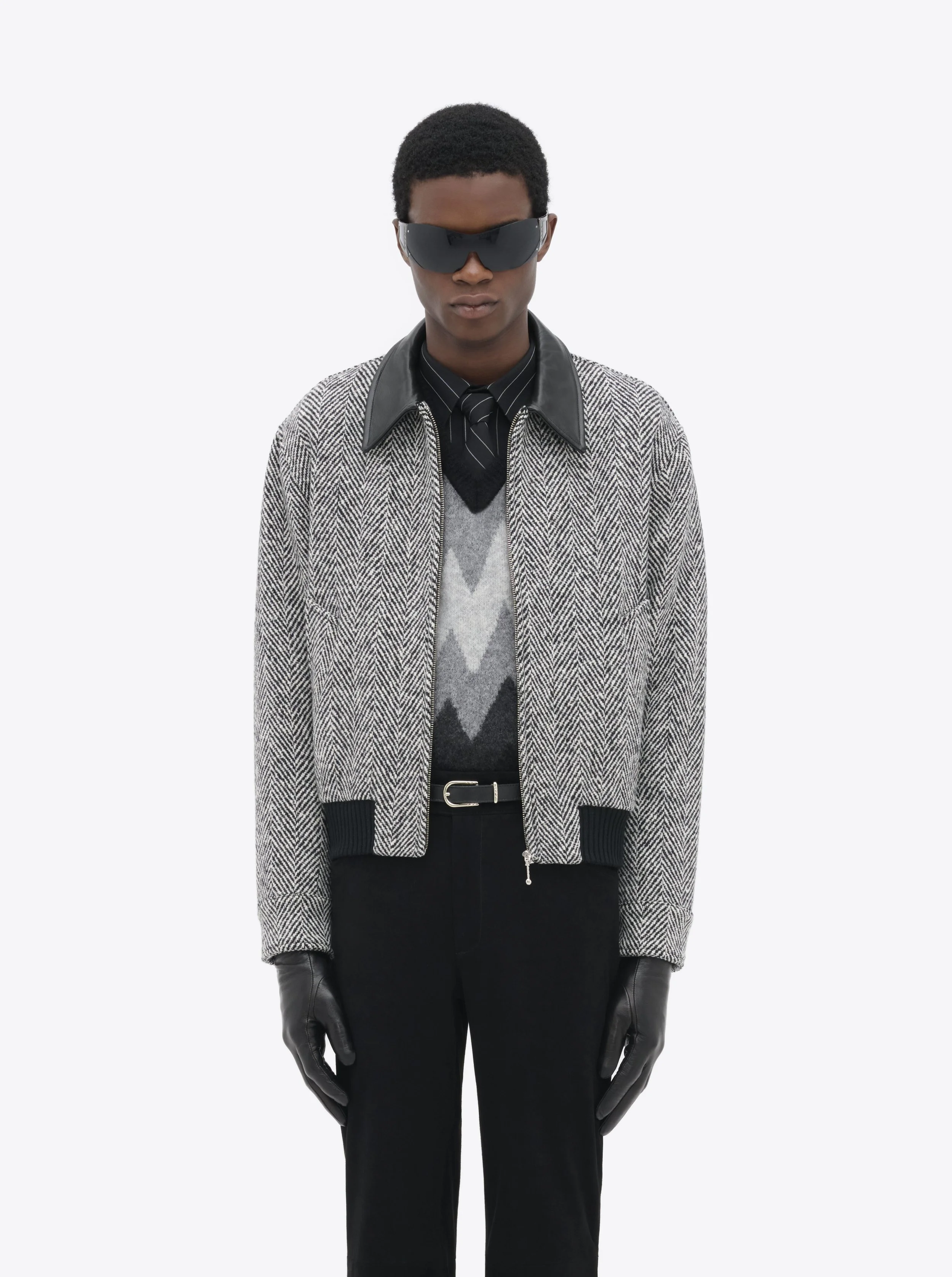 HARRINGTON JACKET - HERRINGBONE — ERNEST W. BAKER