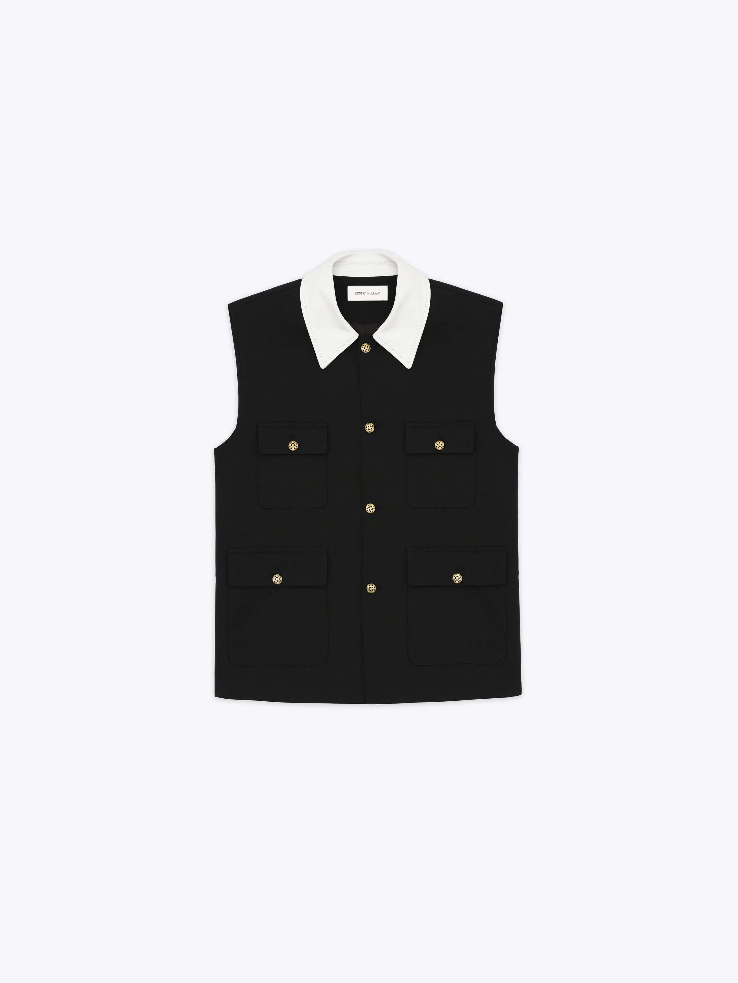 SLEEVELESS JACKET — ERNEST W. BAKER
