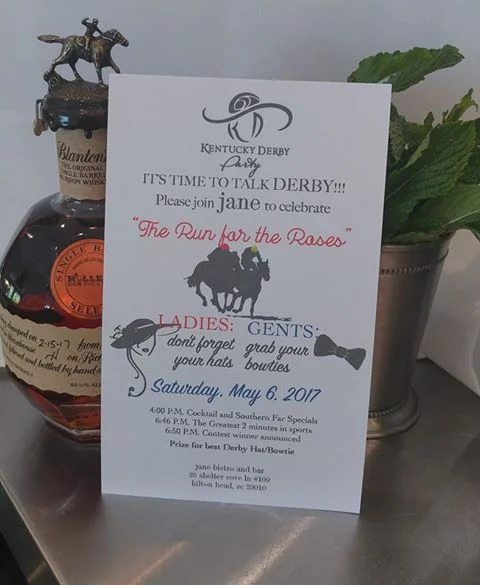 Join Jane Bistro to Celebrate "The Run for the Roses" 