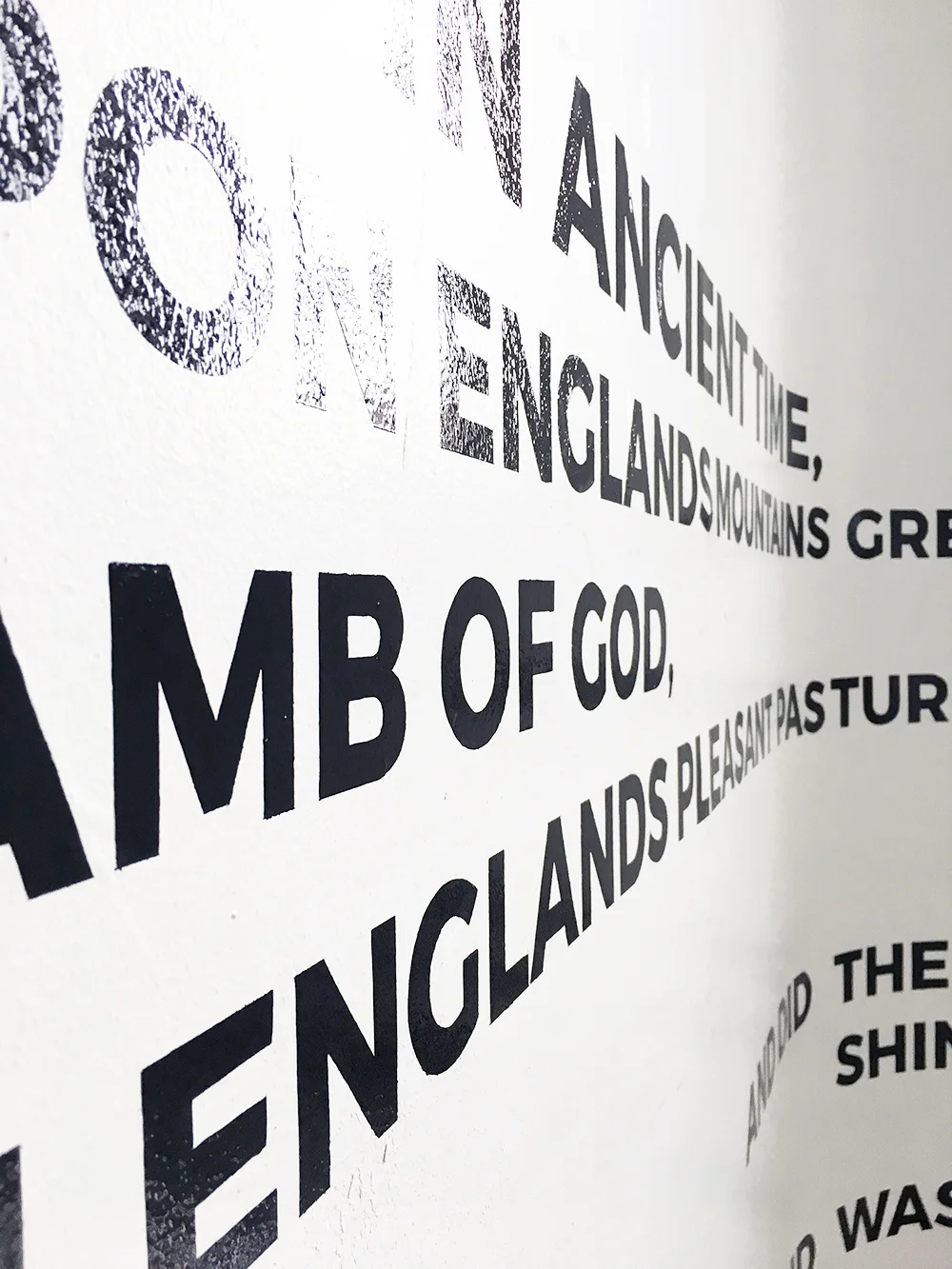  Commissioned by Willowbrook Primary &amp; Woodstreet Walls to paint &nbsp;William Blake's poem "Jerusalem" across one of the main school stairwell.&nbsp;&nbsp; 