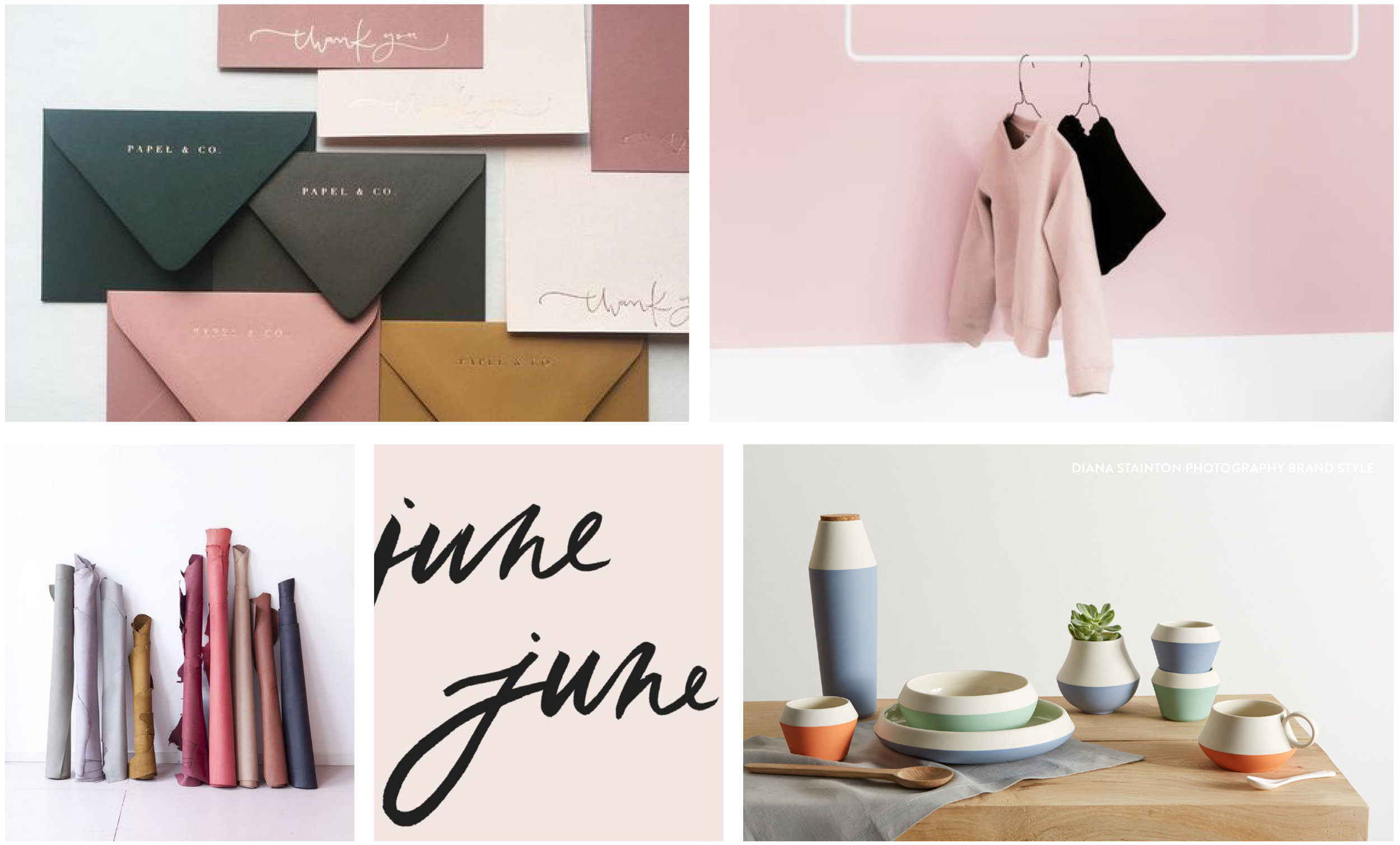 A complete branding overhaul for product photographer Diana Stainton . The new logo and identity was created to encapsulate the style and ethos of the business; modern, chic and minimal yet warm and personal.