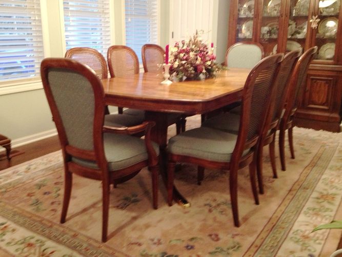 Sophisticated Double Pedestal Dining Table