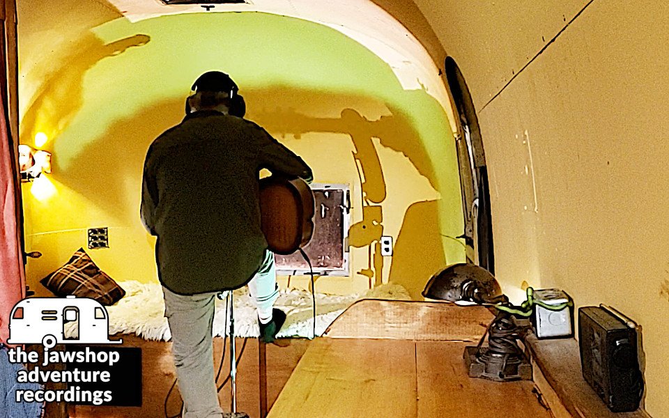 Paul Clifford recording in the Jawshop Mobile Studios