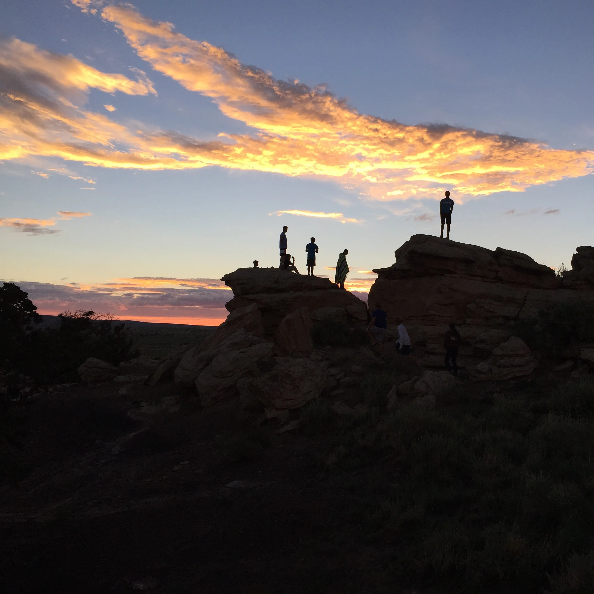 Sunset at our Host Church