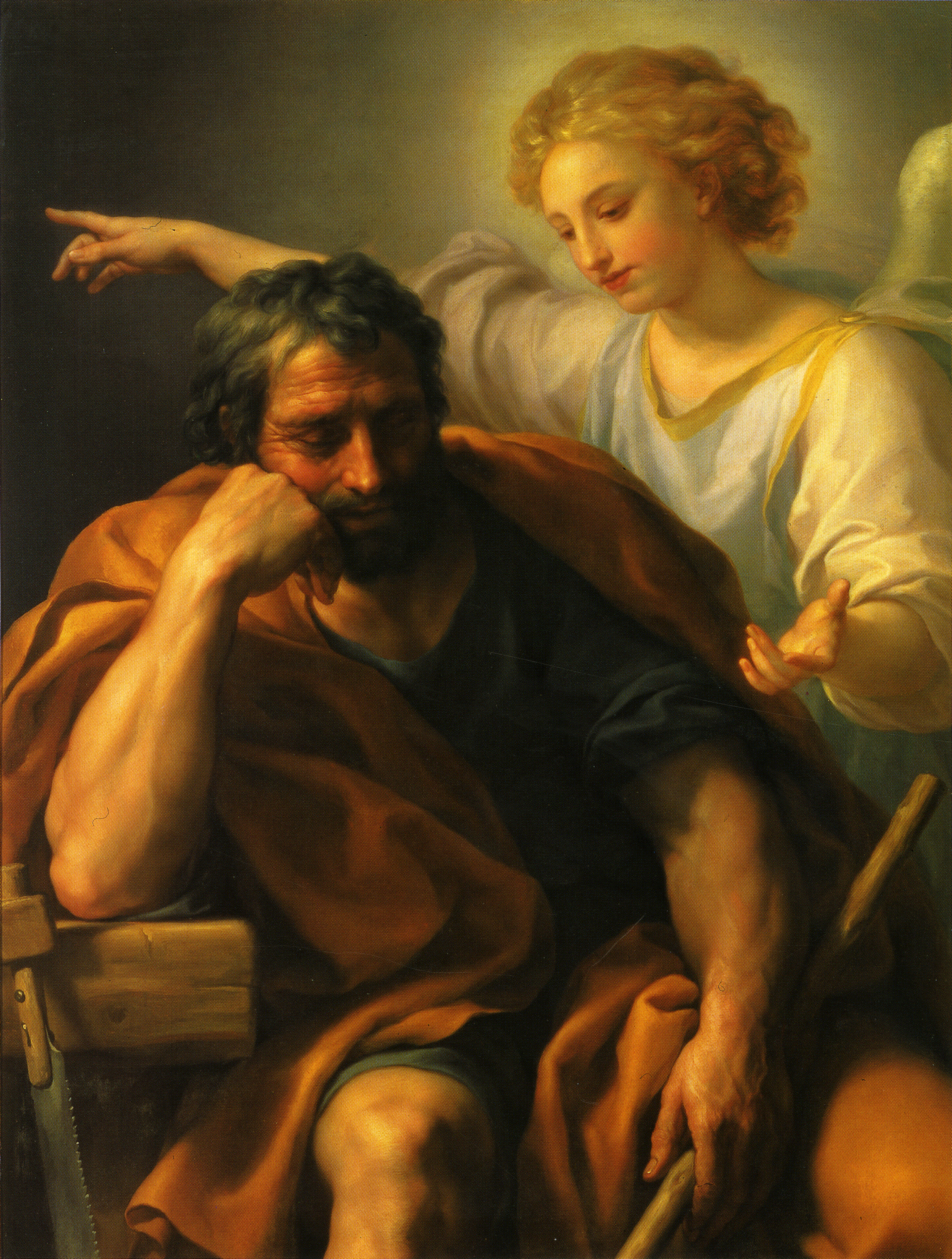 Angel Appears to Joseph in a Dream_Anton Raphael Mengs._c . 1773-1774