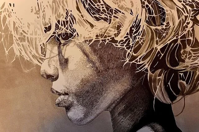Drawing of my niece and it catches her flighty mind. Almost done with this pen and ink. :
:
#art #artist #artistoninstagram #artistsofinstagram #artwork #worksonpaper #drawing #penandink #seattleartists #seattlesrtpost #seattleartscene #drawingofthed