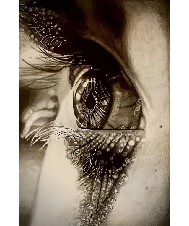 Pen and ink and marker on bristol. In progress for some finishing ink work. : :

#art #artist #fineart #artwork #fineartist #drawing #penandinkdrawing #seattleart #seattleartist #seattleartpost #seattleartscene #representationalart #eyes #marker #wor