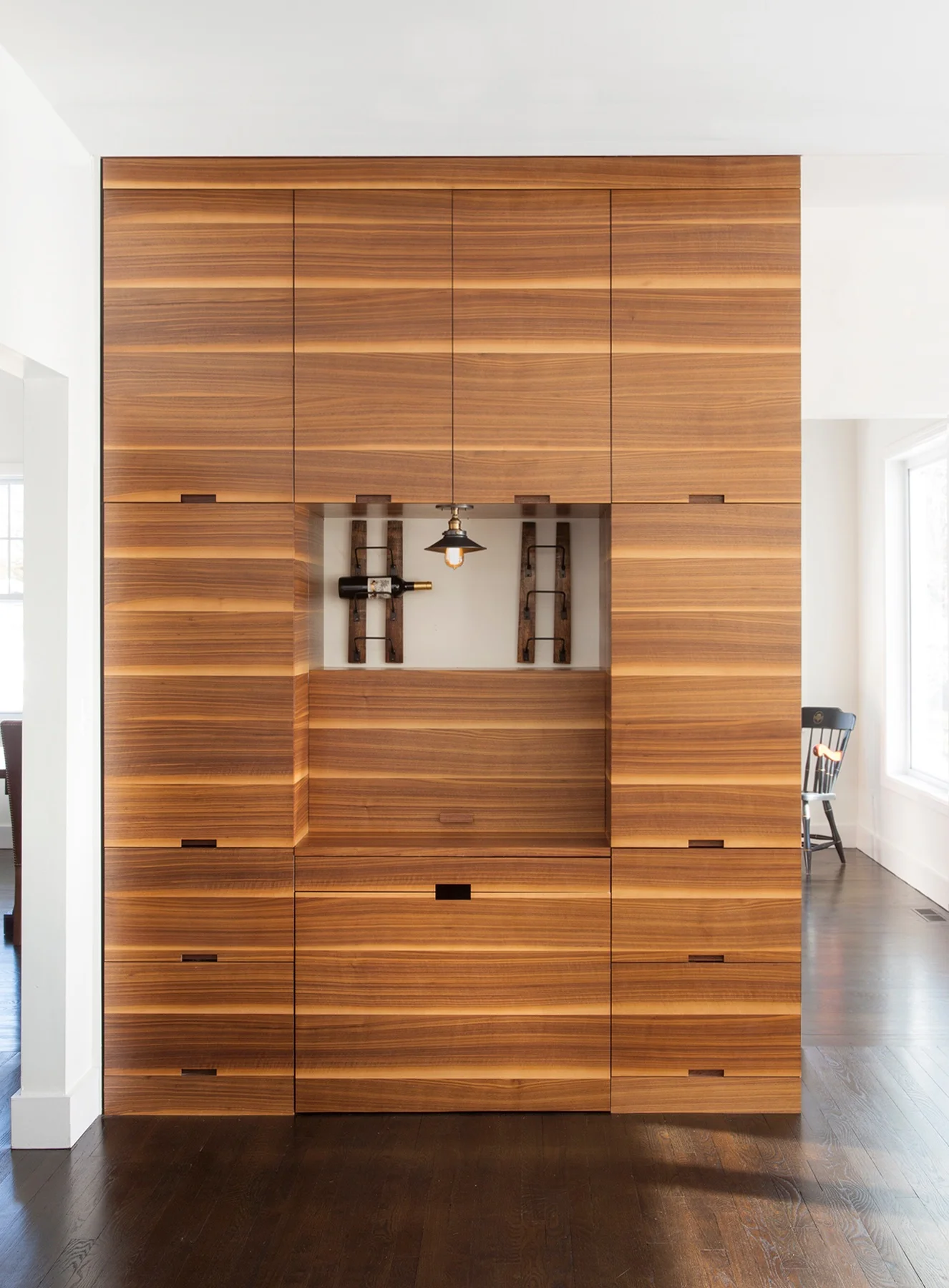 Custom Walnut Office Cabinet