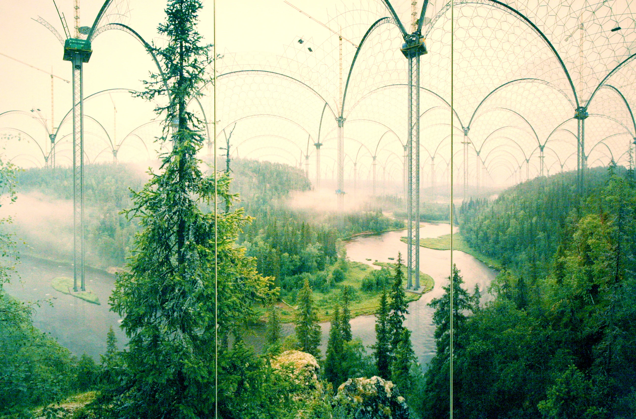 Halso, Ilkka. Museum of Nature , Kitka-River. 2004. Triptych. Kiasma Museum of Contemporary Art, Helsinki. (Personal photograph, 2007)